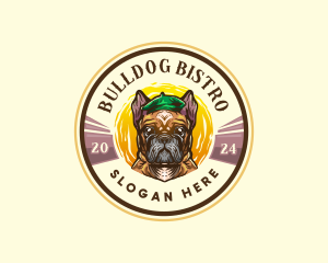 Canine Bulldog Vet logo design