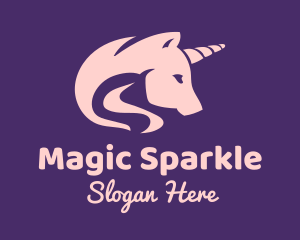 Unicorn - Pink Unicorn Horse logo design