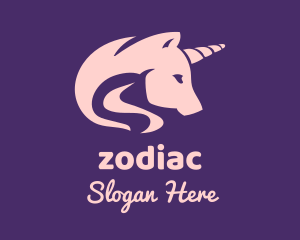 Unicorn - Pink Unicorn Horse logo design