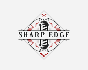 Razor - Razor Scissor Barbershop logo design