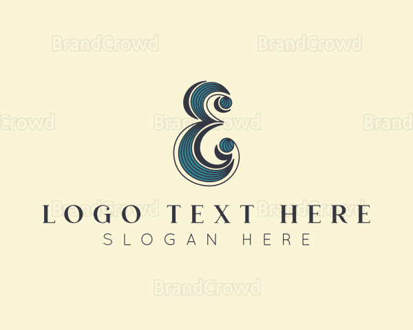 Interior Design Decor Letter E Logo