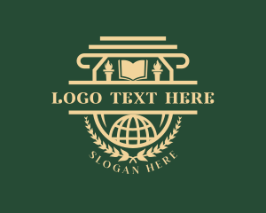 Toga Cap - Educational Academic University logo design