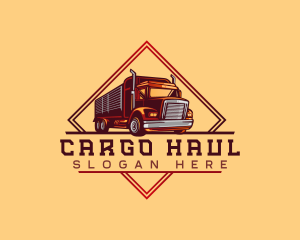 Lumber Truck Cargo logo design