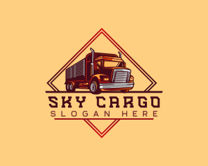 Lumber Truck Cargo logo design