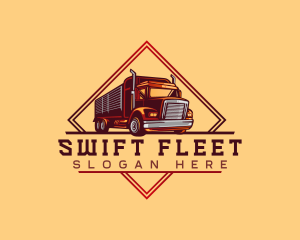 Lumber Truck Cargo logo design