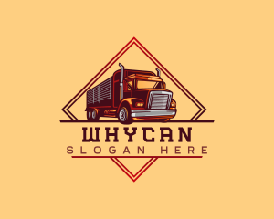 Drive - Lumber Truck Cargo logo design