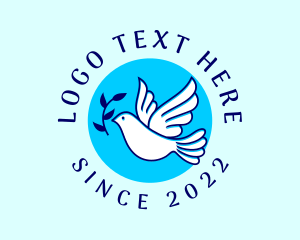 Dove - Flying Spiritual Bird logo design