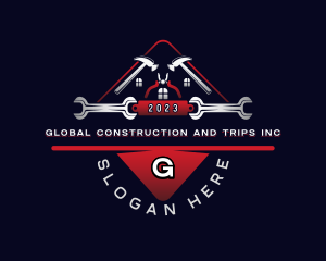 Home Construction Tools logo design