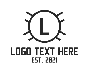 Circle - Black Circle Letter logo design
