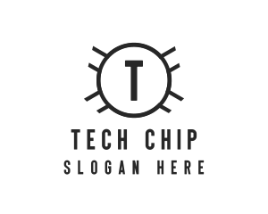 Circle Chip Generic Business logo design