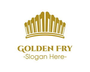 Golden Royal Tiara logo design