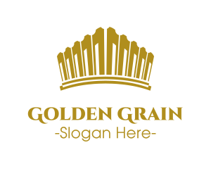 Golden Royal Tiara logo design