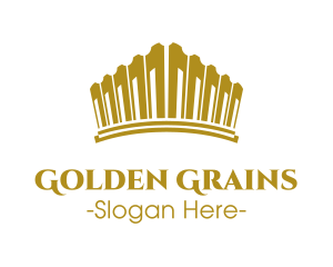 Golden Royal Tiara logo design