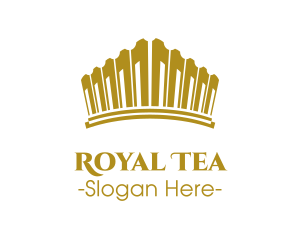 Golden Royal Tiara logo design