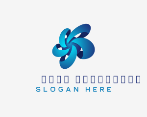 Corporate - Digital Cyber Floral Vortex logo design