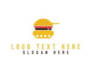Panzer - Burger Tank Restaurant logo design