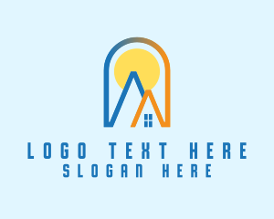 Mortgage - Sun Roof Arch logo design