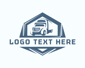 Towing Truck - Logistics Freight Truck logo design