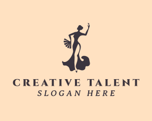 Talent - Folk Dance Dancer logo design