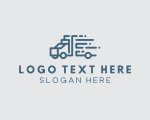 Distribution - Quick Truck Logistics logo design