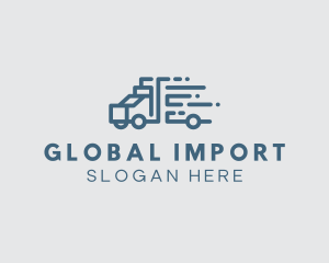 Import - Quick Truck Logistics logo design
