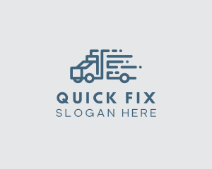 Quick Truck Logistics logo design