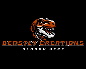 Dinosaur Beast Gaming logo design