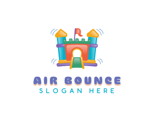 Inflatable - Bouncy Castle Inflatable logo design