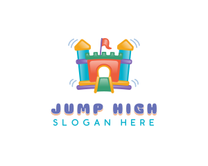 Bounce - Bouncy Castle Inflatable logo design