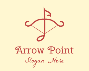 Archery - Music Note Archery logo design