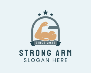Arm - Strong Muscle Gym logo design