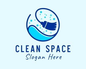 Tidy - Cleaning Mop Sanitation logo design