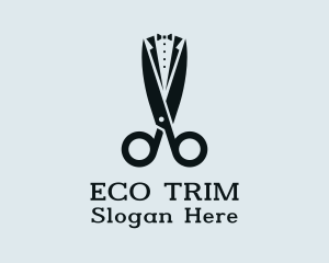 Tuxedo Suit Scissors Tailor logo design