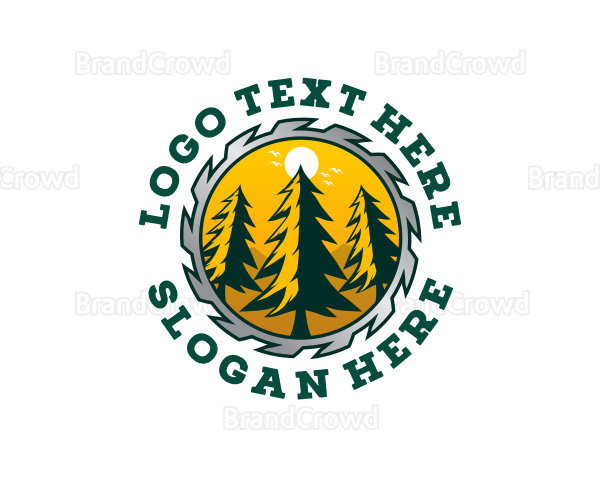 Woodworking Log Carpenter Logo