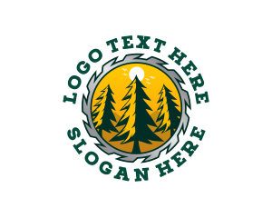 Log - Woodworking Log Carpenter logo design