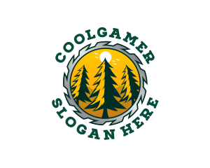 Woodworking Log Carpenter Logo