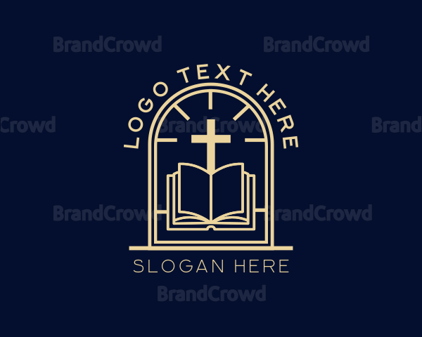 Bible Cross Religion Logo