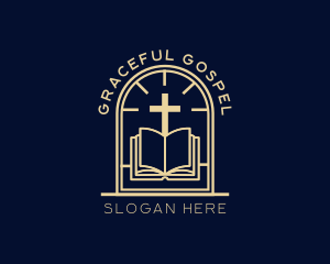 Gospel - Bible Cross Religion logo design