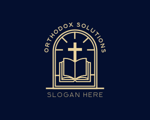 Orthodox - Bible Cross Religion logo design