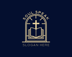 Preach - Bible Cross Religion logo design