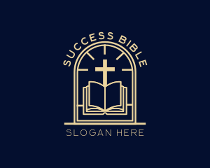 Bible - Bible Cross Religion logo design
