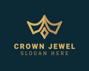 Golden Tiara Jewel logo design