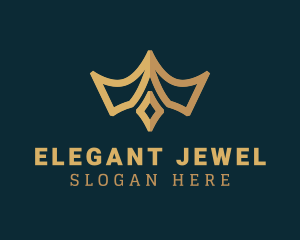Golden Tiara Jewel logo design