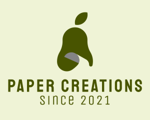 Papercraft - Organic Avocado Paper logo design