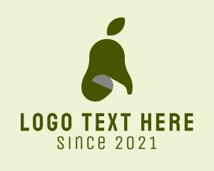 Fruit - Organic Avocado Paper logo design