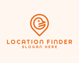 Bird Application Locator logo design