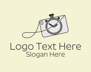 Blog - Gray Camera Stopwatch logo design