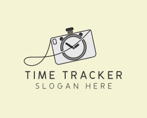 Stopwatch - Gray Camera Stopwatch logo design