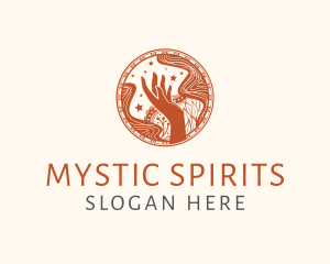 Meditation Mystical Hand logo design