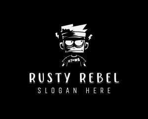 Streetwear Rebel Punk logo design